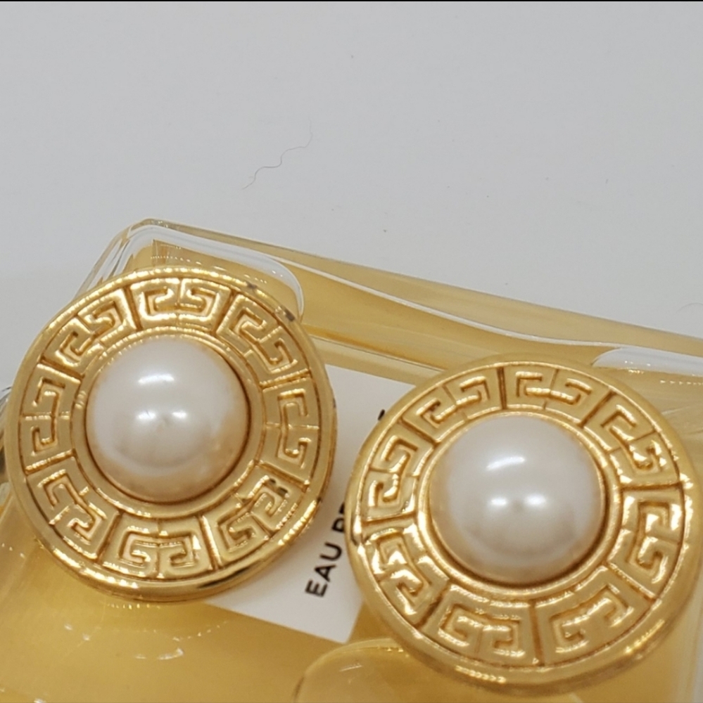 Vintage Givenchy Logo Statement Earrings